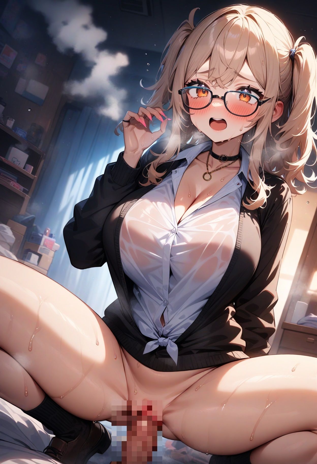 サンプル画像3:どエロい爆乳ギャル達と汗だくセックスする話＃2(J Butterfly) [d_457940]