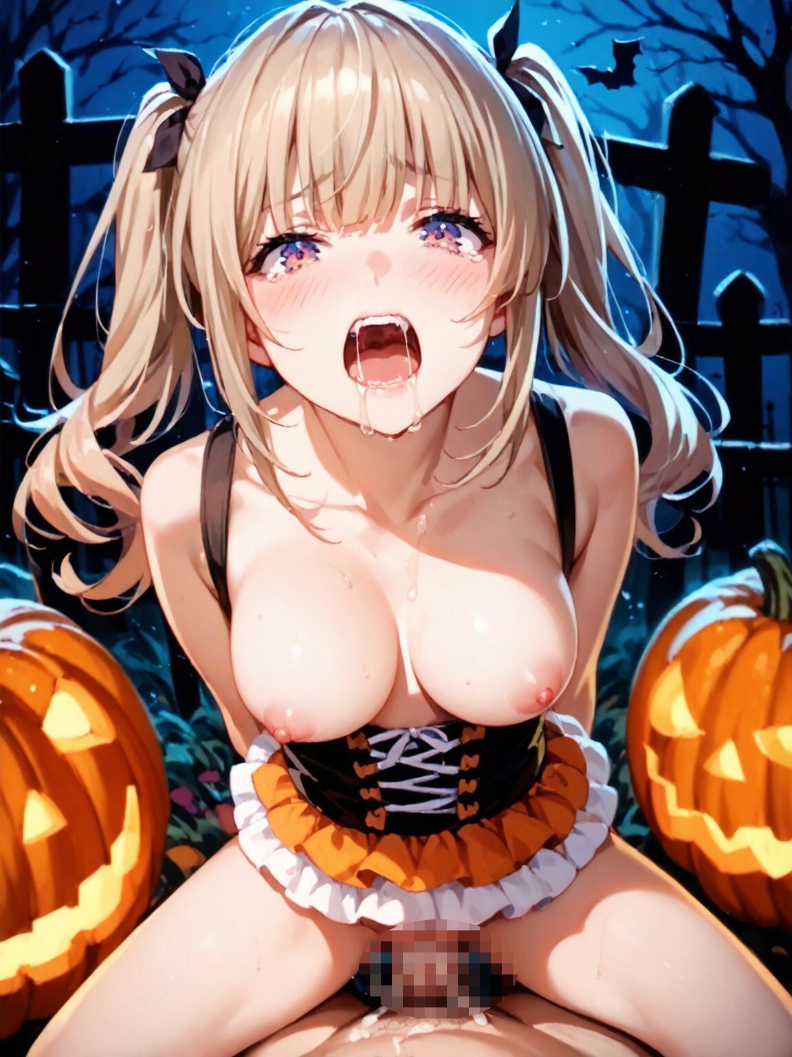 サンプル画像3:ファントムたちに悪戯されるハロウィンコスプレ嬢(JiroJohn Collection) [d_457953]