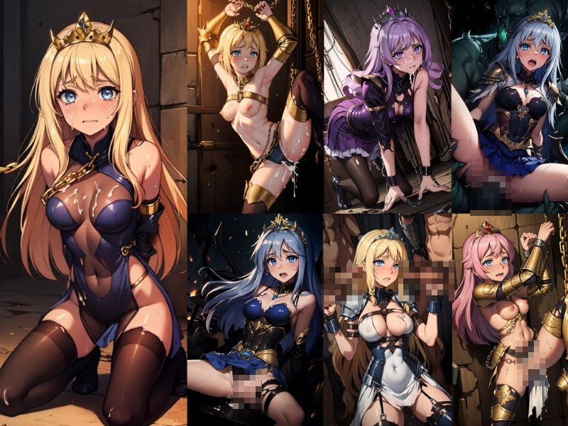 サンプル画像2:【敗北2】滅ぼされし国の囚われたプリンセスたちの知られざるその後…(AIdolMaker) [d_458253]