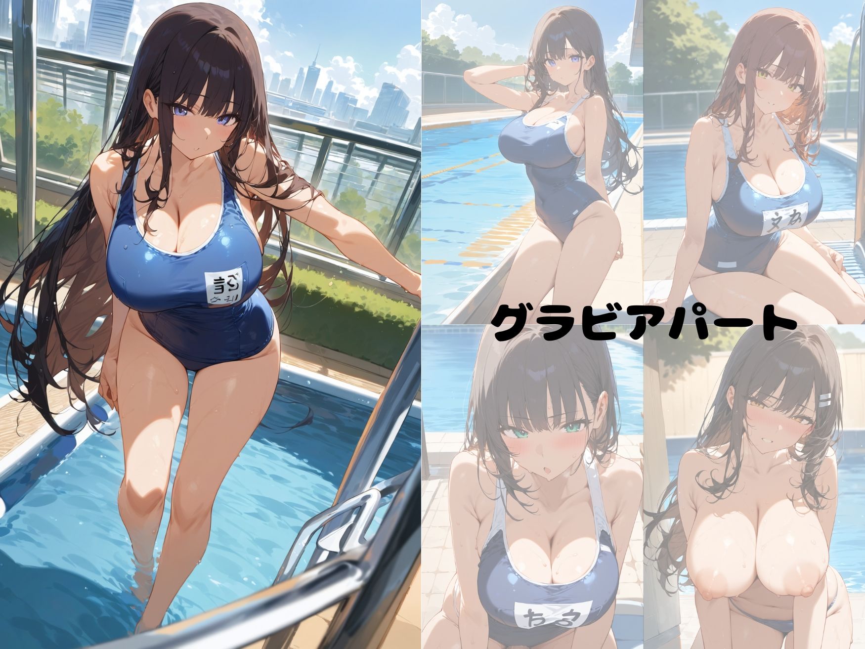 サンプル画像2:【スク水】僕はこの夏君に恋した 〜欲望のまま無垢な彼女を汚していく〜(カムロク) [d_458358]