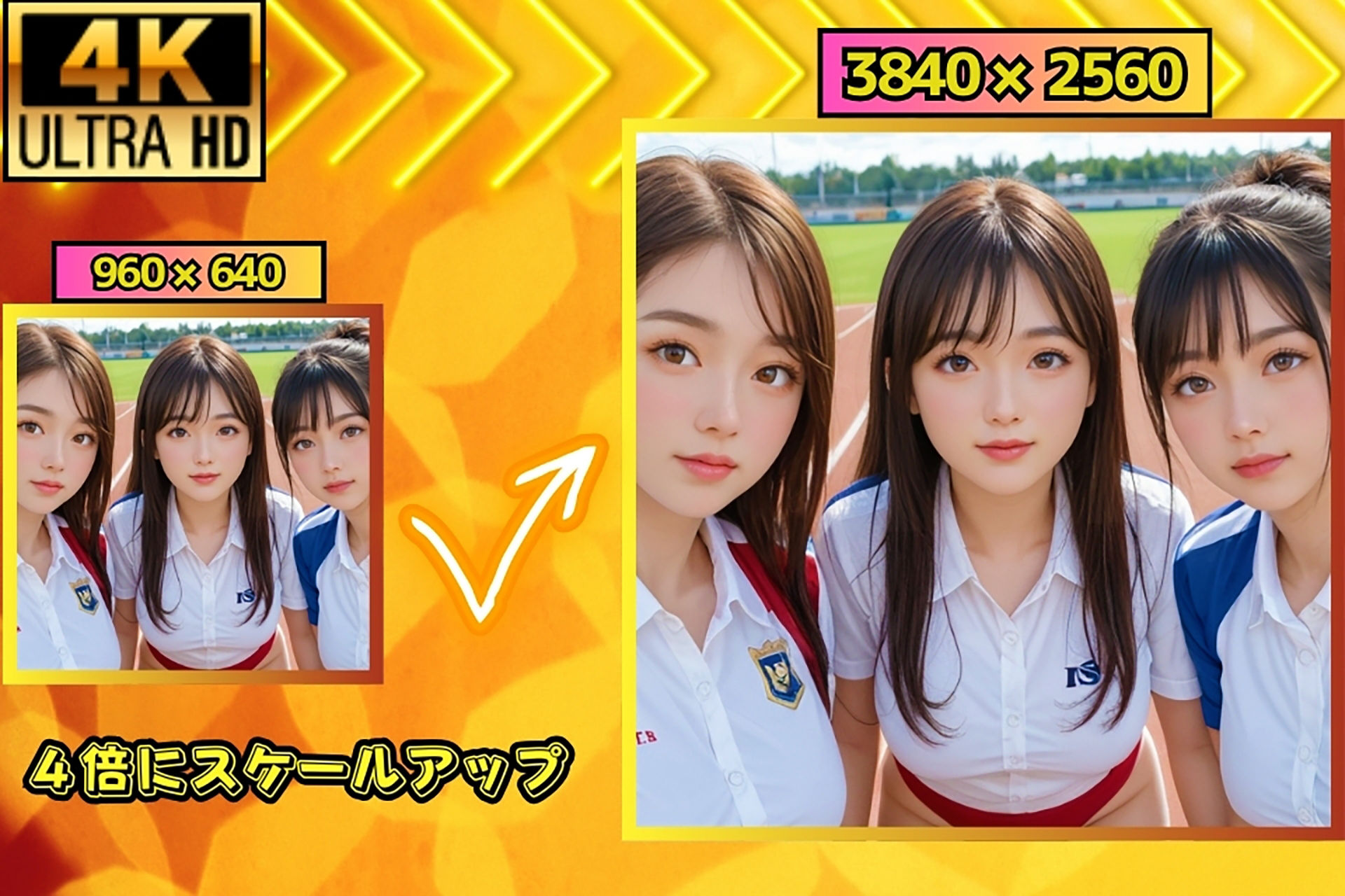 サンプル画像3:監督がいない間にハーレム堕ち…陸上部女子たちの淫乱トレーニング(夜の娯楽) [d_458538]