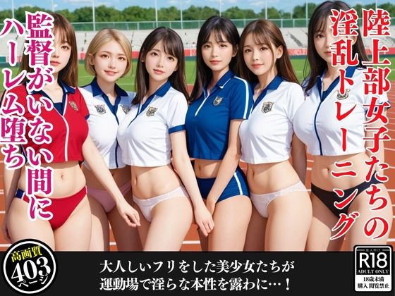 監督がいない間にハーレム堕ち…陸上部女子たちの淫乱トレーニング 表紙