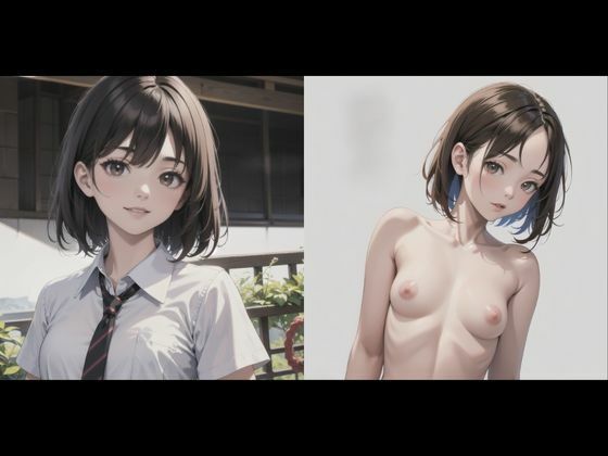 サンプル画像1:女子校生のイケナイ露出性癖 誰かに見られたい・・・(えろがたり) [d_458583]