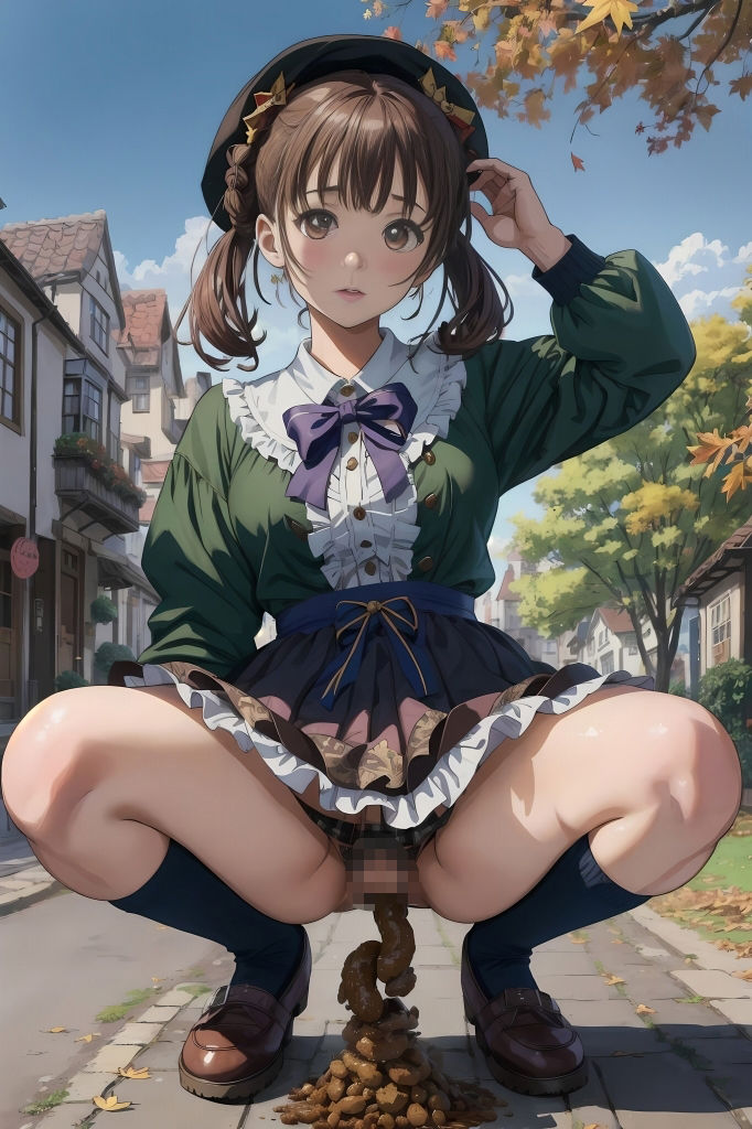 サンプル画像6:ロリィタ少女の街中脱糞(こがねトワイライト) [d_458610]