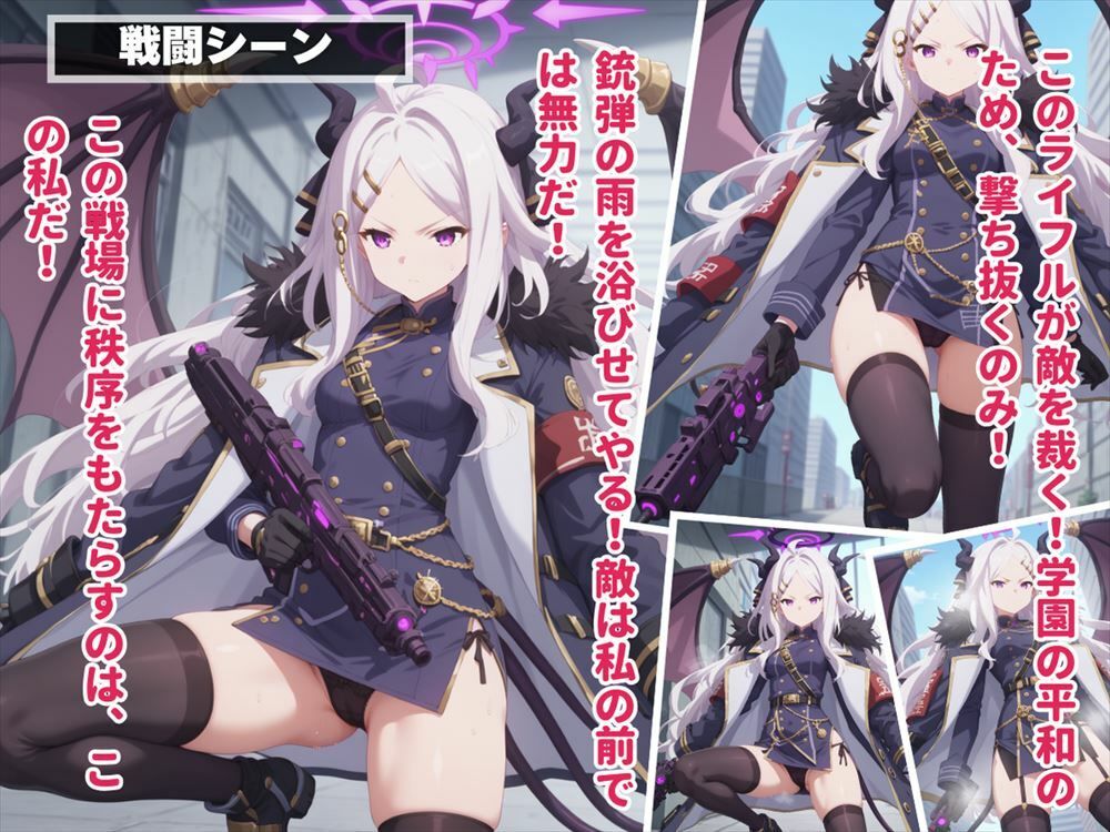 サンプル画像1:【完全支配】アプリに操られた風紀委員長 〜秩序を守るはずが、快楽の彼方へ〜(種付けハッカー学園) [d_458683]