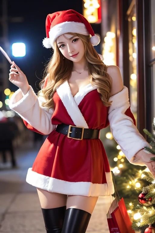 サンプル画像2:サンタコスプレ美女＃2(aigirlphoto) [d_458765]