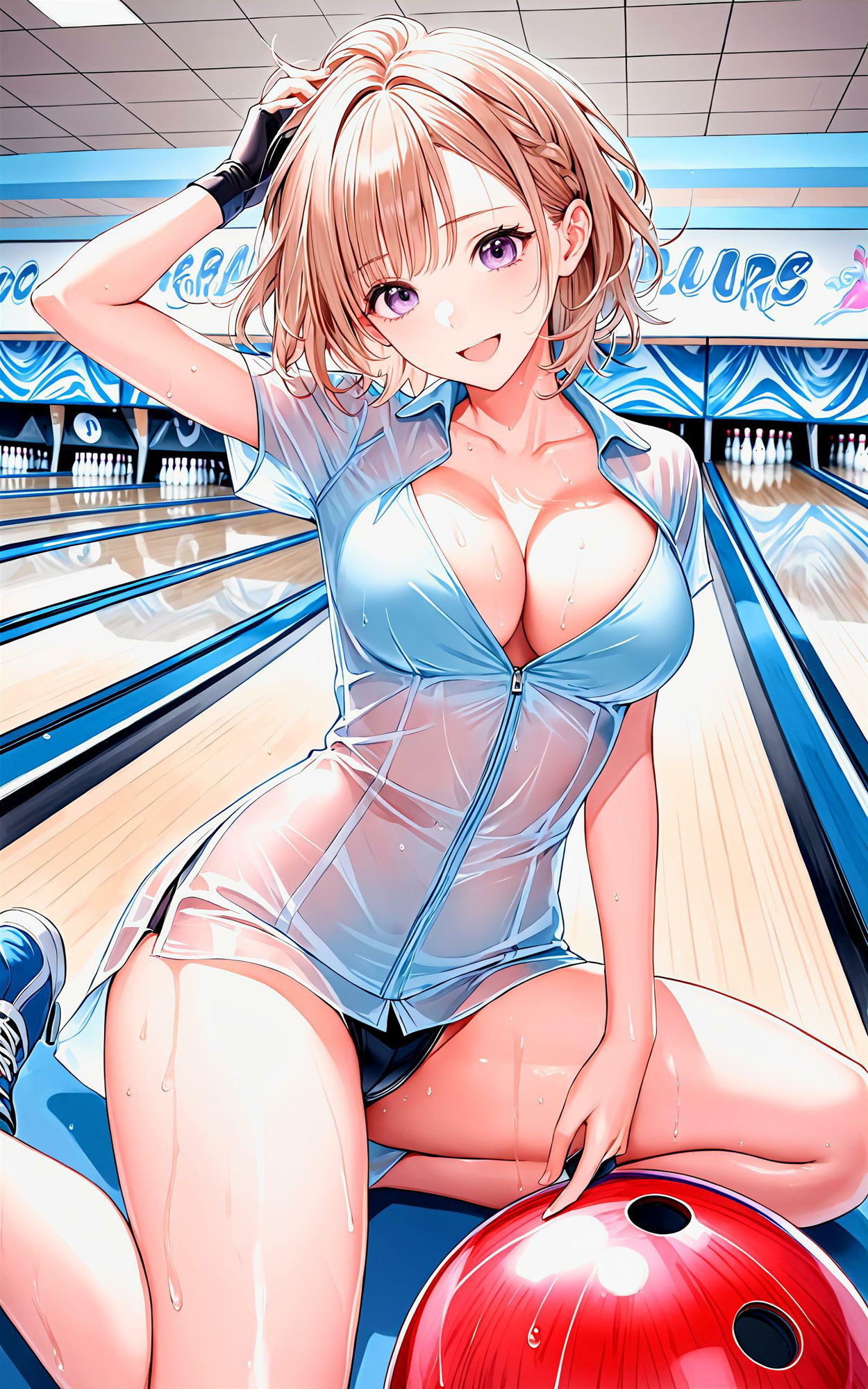 サンプル画像5:エチエチボウリング部 秘密のレーンでコソ練！エチエチストライク！ vol.2(BETA) [d_458882]