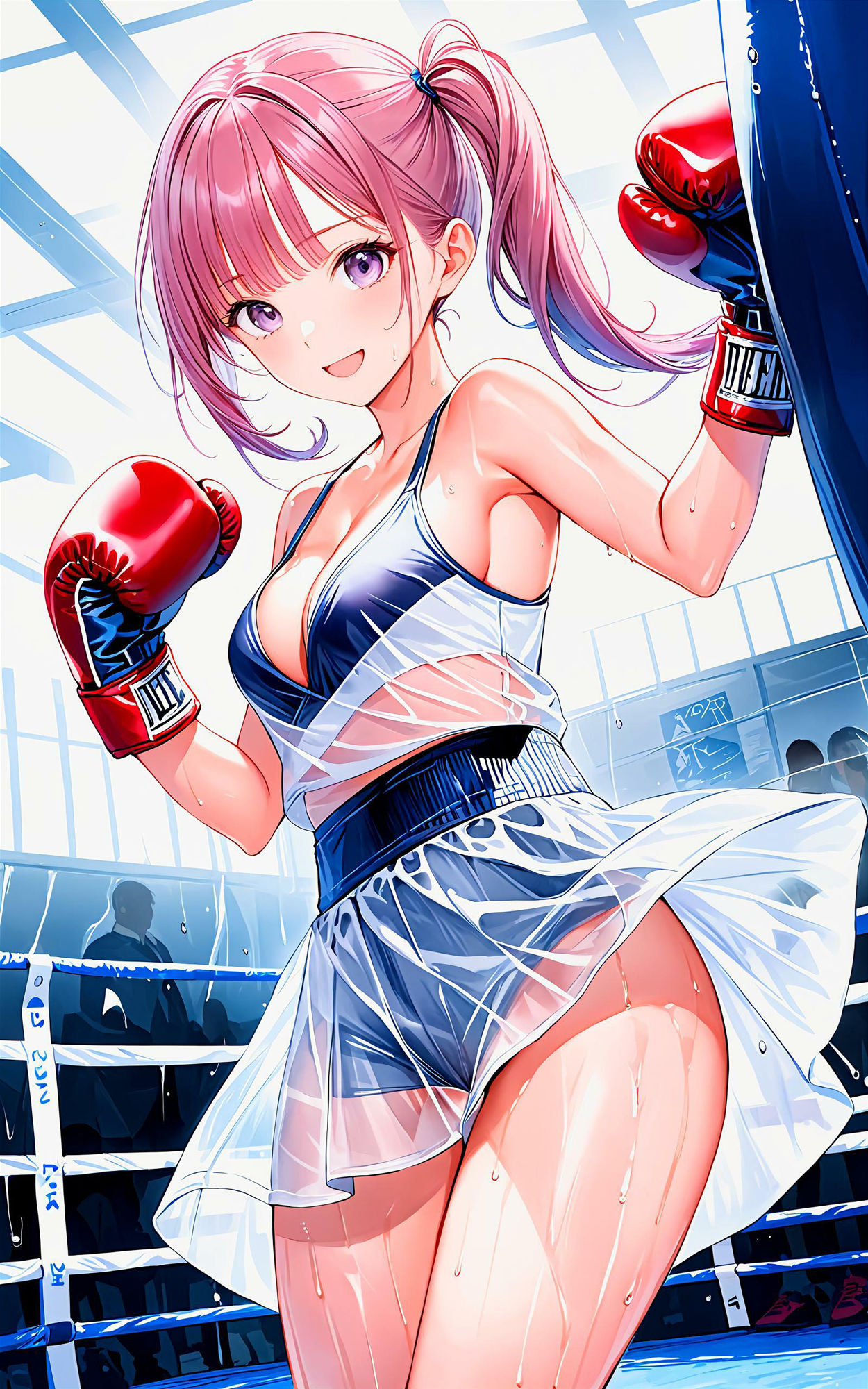 サンプル画像3:エチエチボクシング部 試合後の汗だく女子と深夜の秘密特訓！ vol.2(BETA) [d_458883]