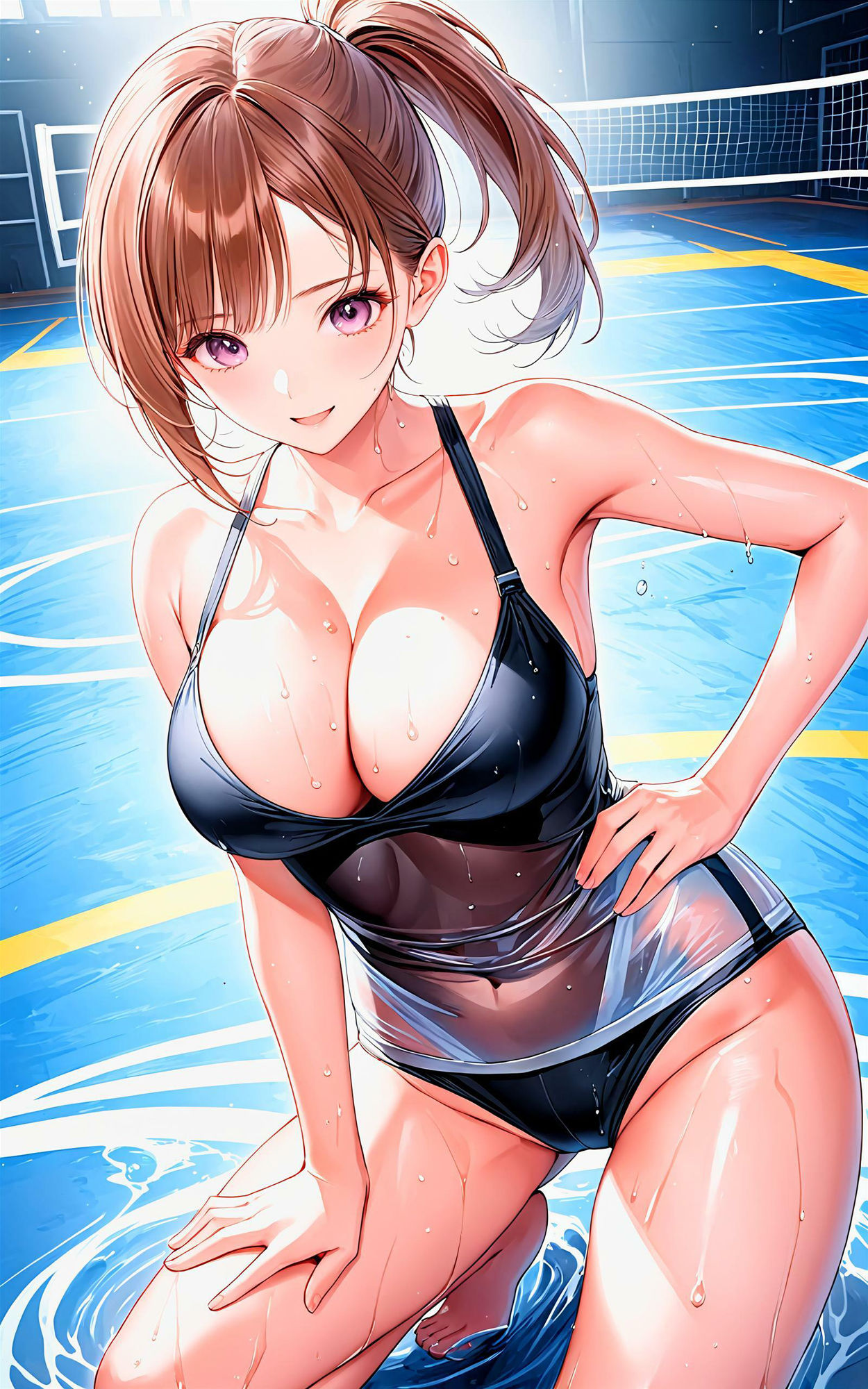 サンプル画像1:エチエチレスリング部 俺だけが知っている！彼女の秘密のテイクダウン中の汗の香り！ vol.2(BETA) [d_458885]