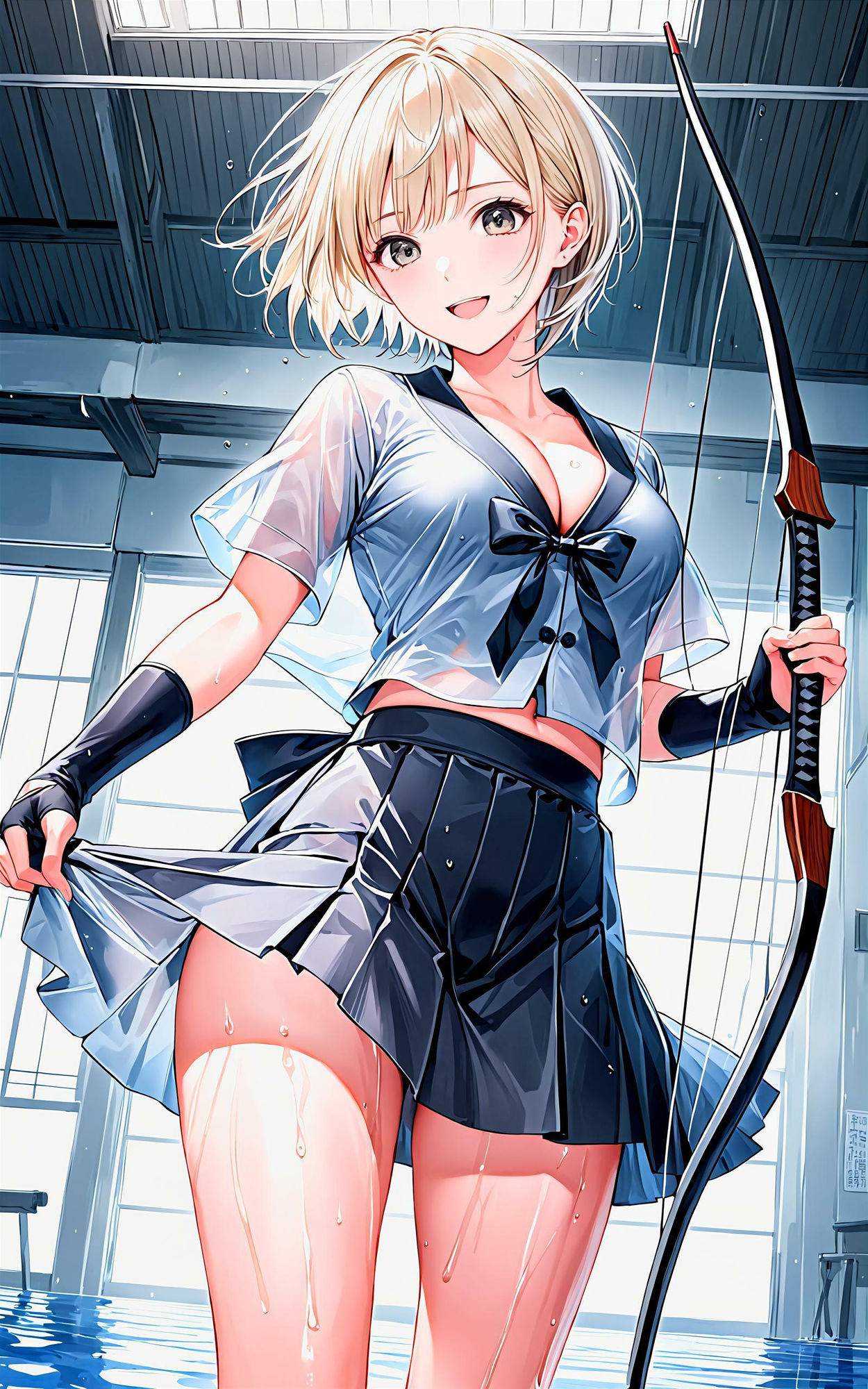 サンプル画像4:エチエチ弓道部 キャプテンの指導は超接近！禁断の汗だく特訓！ vol.2(BETA) [d_458886]