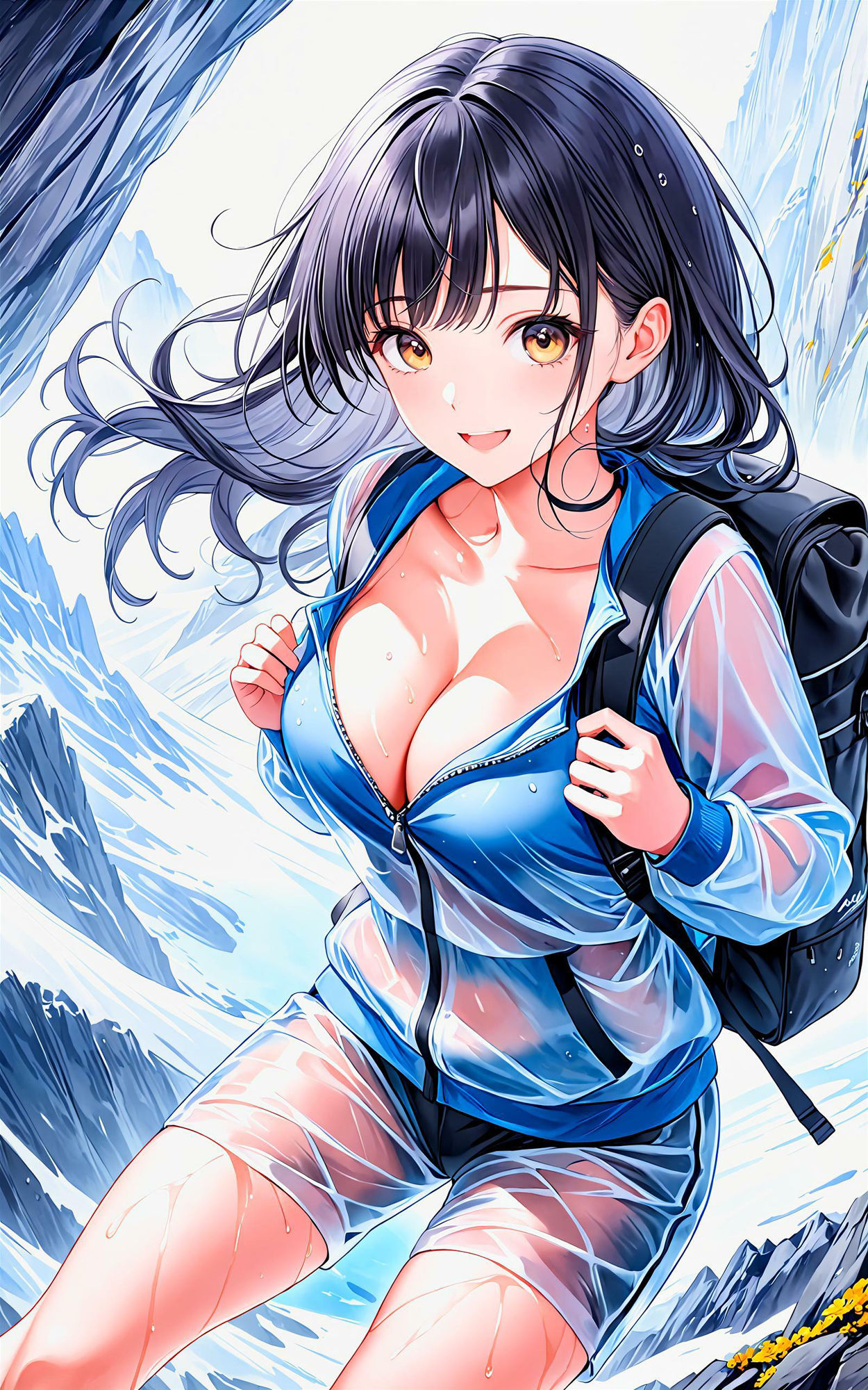 サンプル画像1:エチエチ登山部 休憩中にエチエチ急接近！山の解放感が半端ない件！ vol.2(BETA) [d_458888]