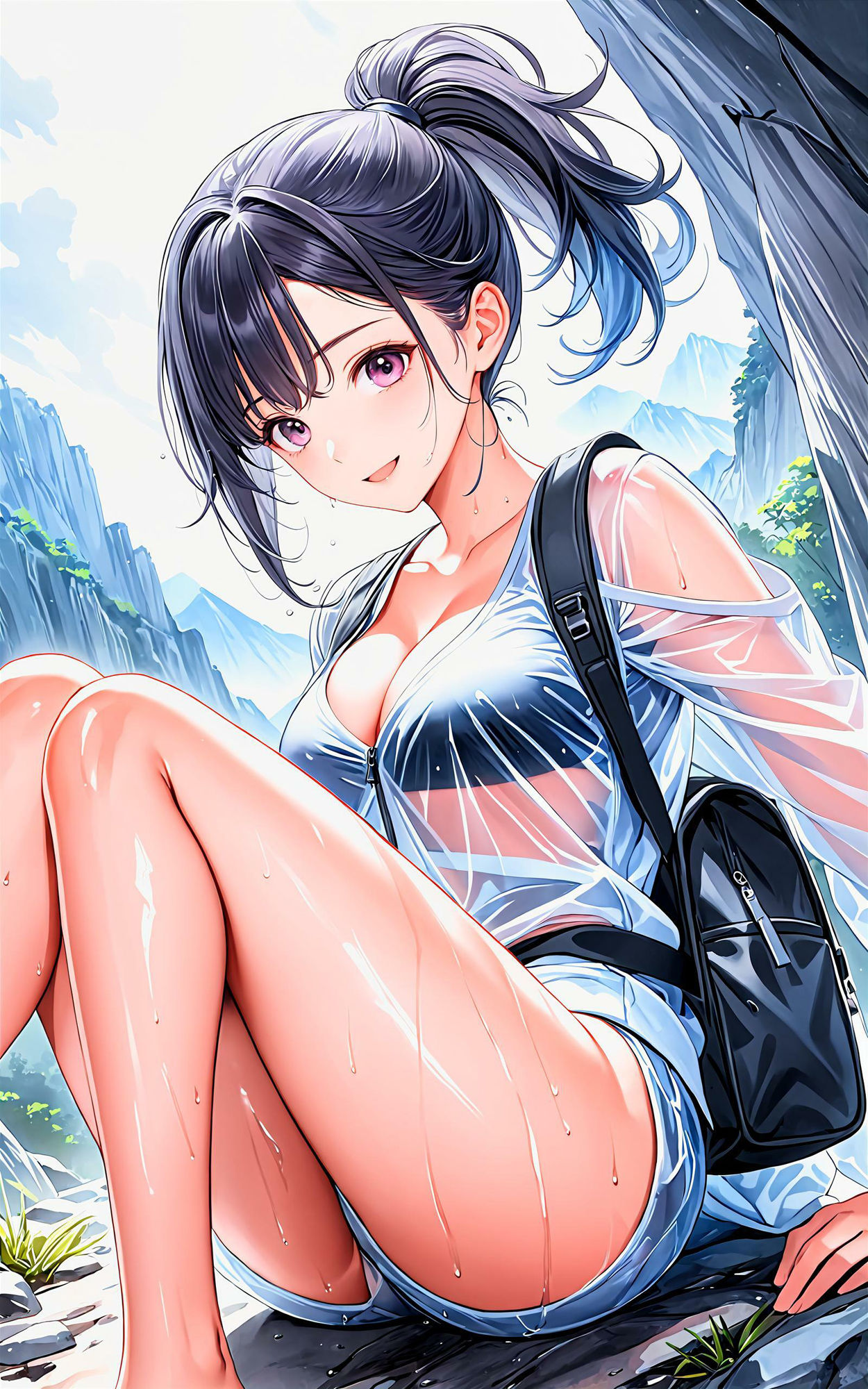 サンプル画像4:エチエチ登山部 休憩中にエチエチ急接近！山の解放感が半端ない件！ vol.2(BETA) [d_458888]