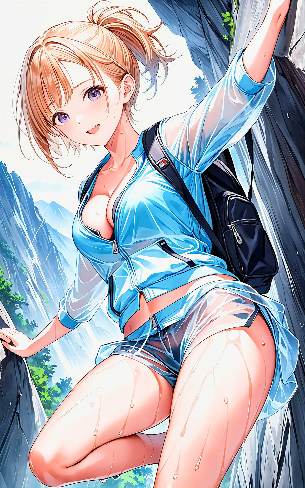 サンプル画像5:エチエチ登山部 休憩中にエチエチ急接近！山の解放感が半端ない件！ vol.2(BETA) [d_458888]