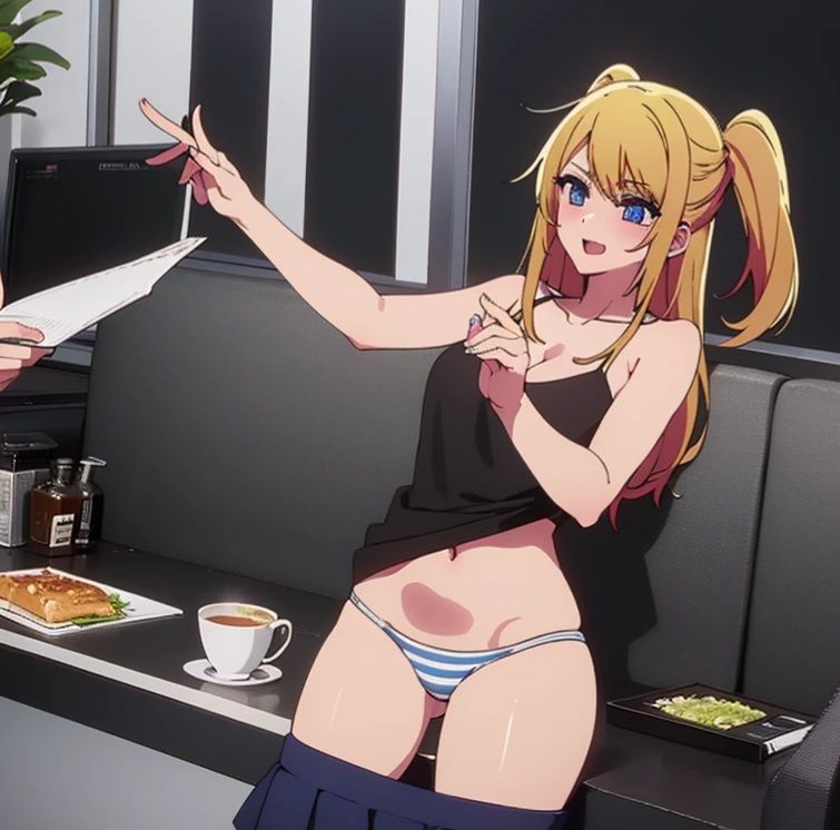 サンプル画像4:推しの枕営業 推し◯子 有◯かな 星◯ルビー 黒◯あかね(AI kawaii girl) [d_458925]