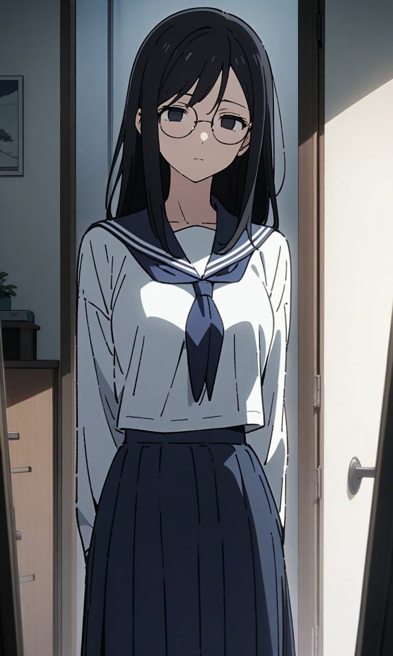 サンプル画像1:無感情地味子と、無責任中出しセックス！地味子の部屋編(ハラメウメ) [d_458985]