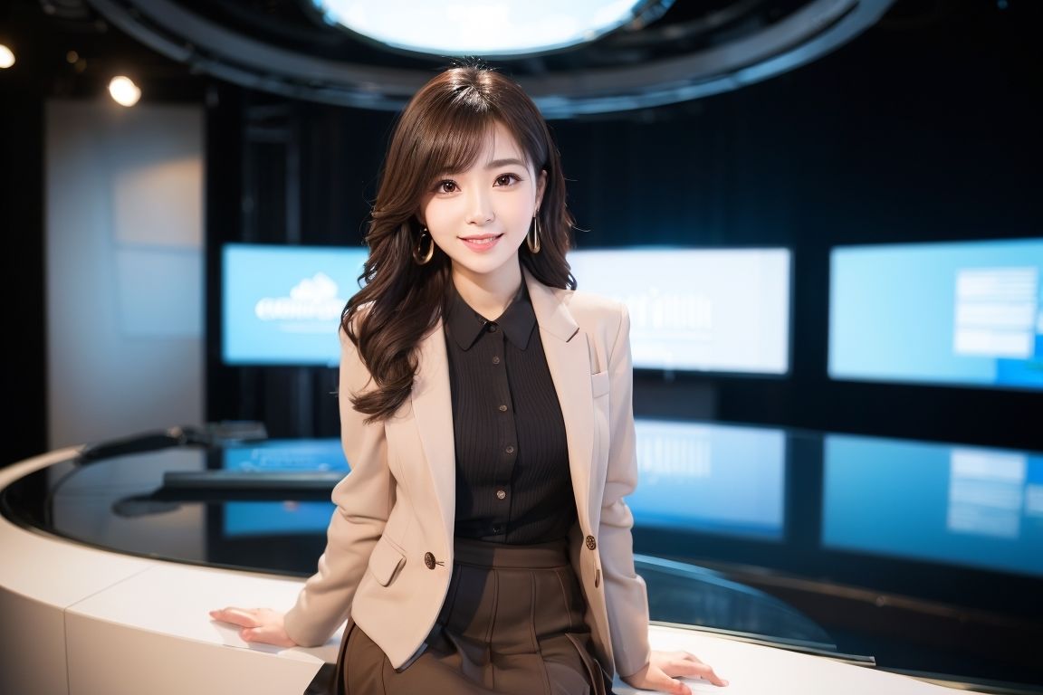 サンプル画像1:Generated Girls Collection vol.13 女子アナパンスト編(かまぼこ製造工場) [d_459001]