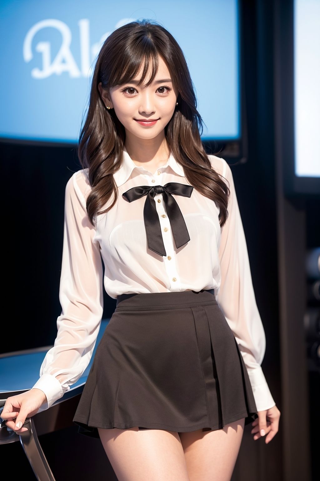 サンプル画像2:Generated Girls Collection vol.13 女子アナパンスト編(かまぼこ製造工場) [d_459001]