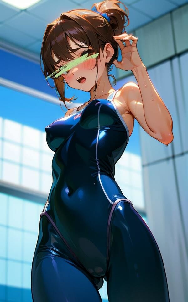 サンプル画像3:ぴちぴちの競泳水着 恥ずかしい(ムラムラボーイ) [d_459029]