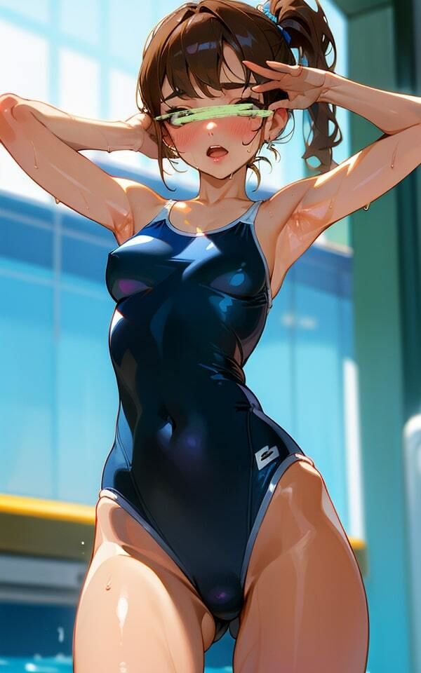 サンプル画像4:ぴちぴちの競泳水着 恥ずかしい(ムラムラボーイ) [d_459029]