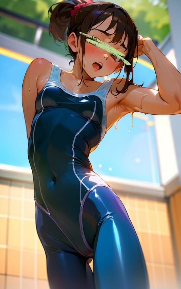 サンプル画像5:ぴちぴちの競泳水着 恥ずかしい(ムラムラボーイ) [d_459029]