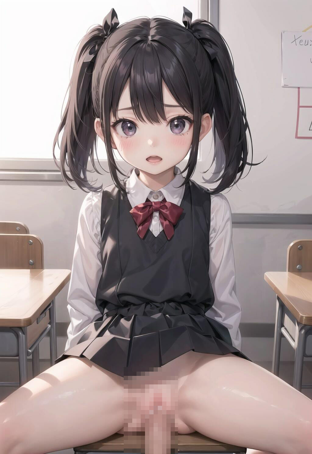 サンプル画像2:ロリ貧乳美少女コレクション 着衣 挿入＆中出し 教室編(Crown Between Mountains) [d_459042]