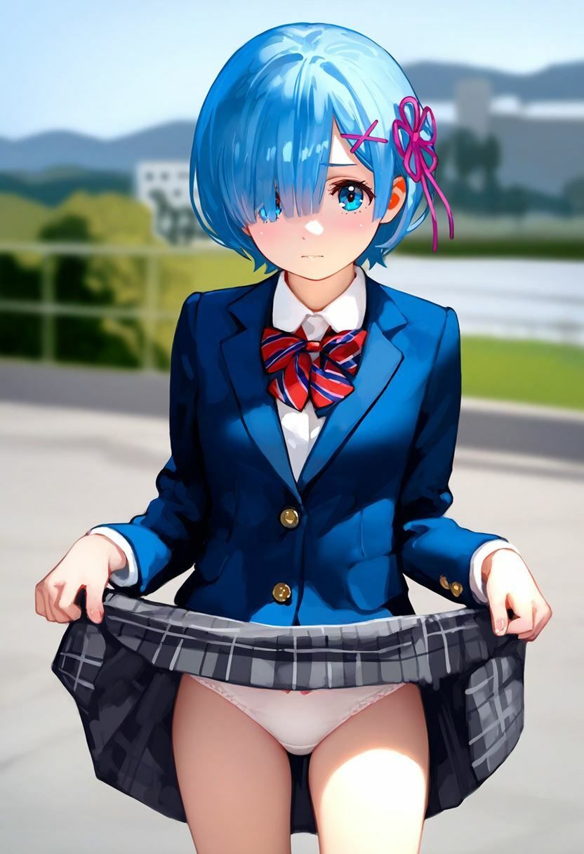 サンプル画像6:レム（リゼロ） 大量ぱんつ （ブレザー）(ちゅりのおぱんつ研究所) [d_459149]