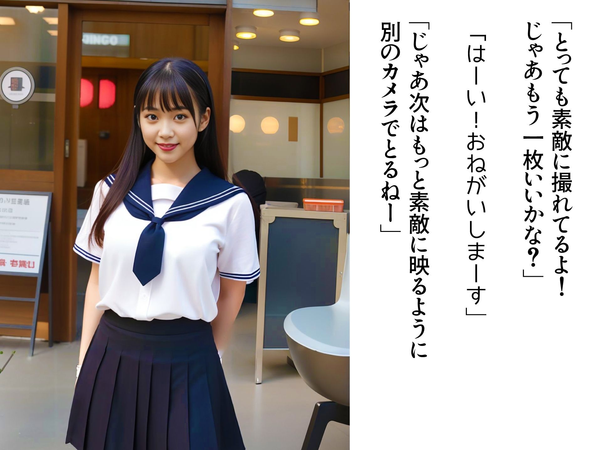 サンプル画像2:透視カメラで女子校生の全裸撮っちゃいました！(AIアダルトフリーギャラリー) [d_459298]