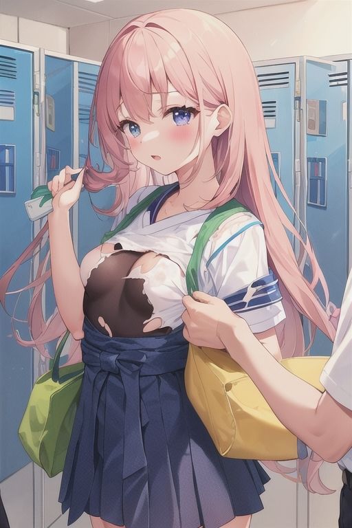 サンプル画像5:更衣室が男女共用？！かわいいおっぱい見放題！イラスト集5(はるはるぽん) [d_459308]