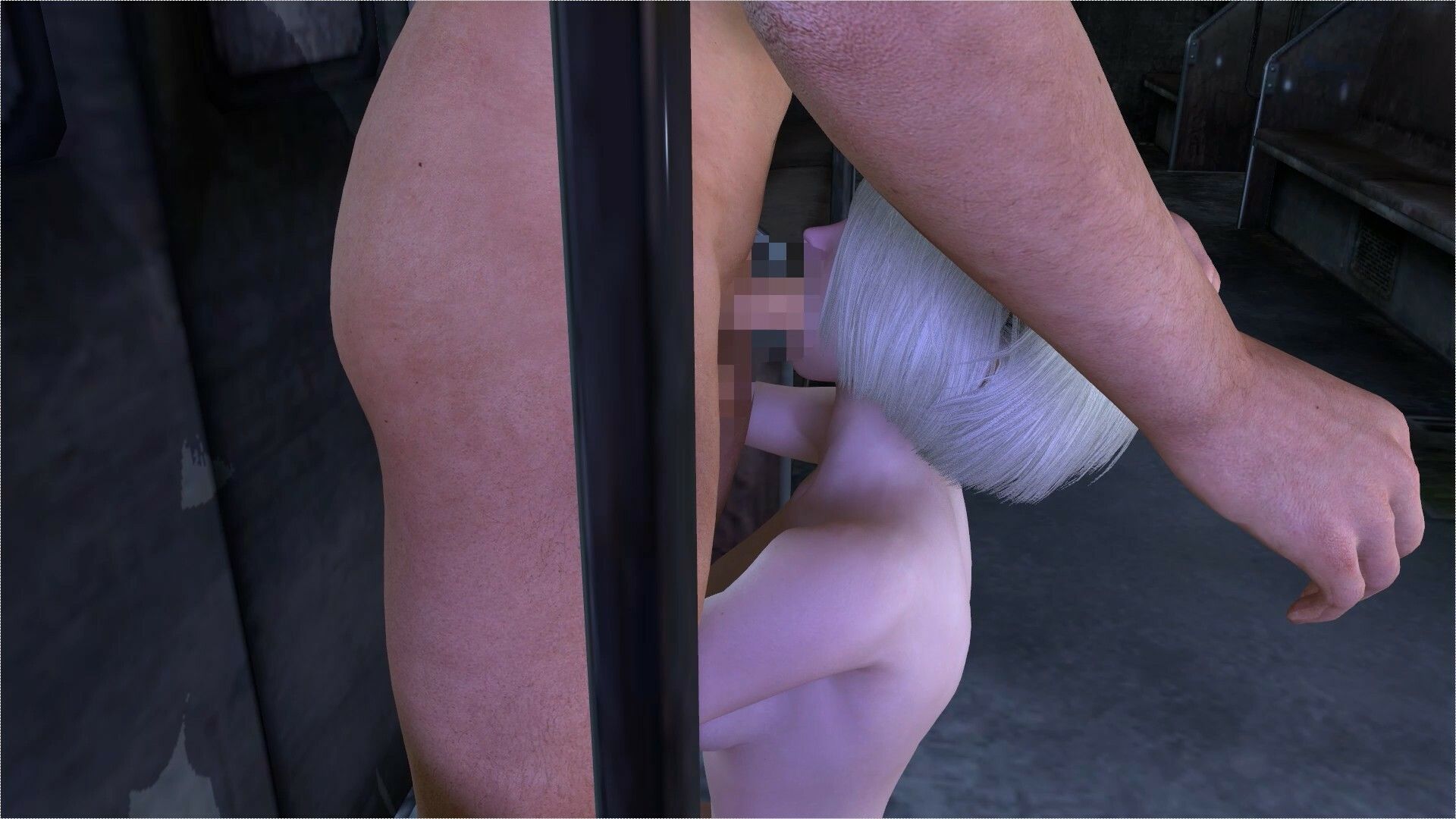 サンプル画像6:【ROMV210】【約23分】2Bと野獣先輩の電車痴●セックス「私を見てー！」(ローズ志向) [d_459322]