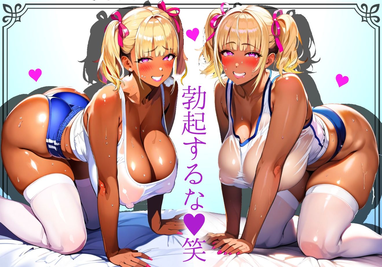 サンプル画像5:【黒ギャル】デカ尻黒ギャルの汗だくムレムレブルマ【体操服】(黒ギャルの尻) [d_459415]