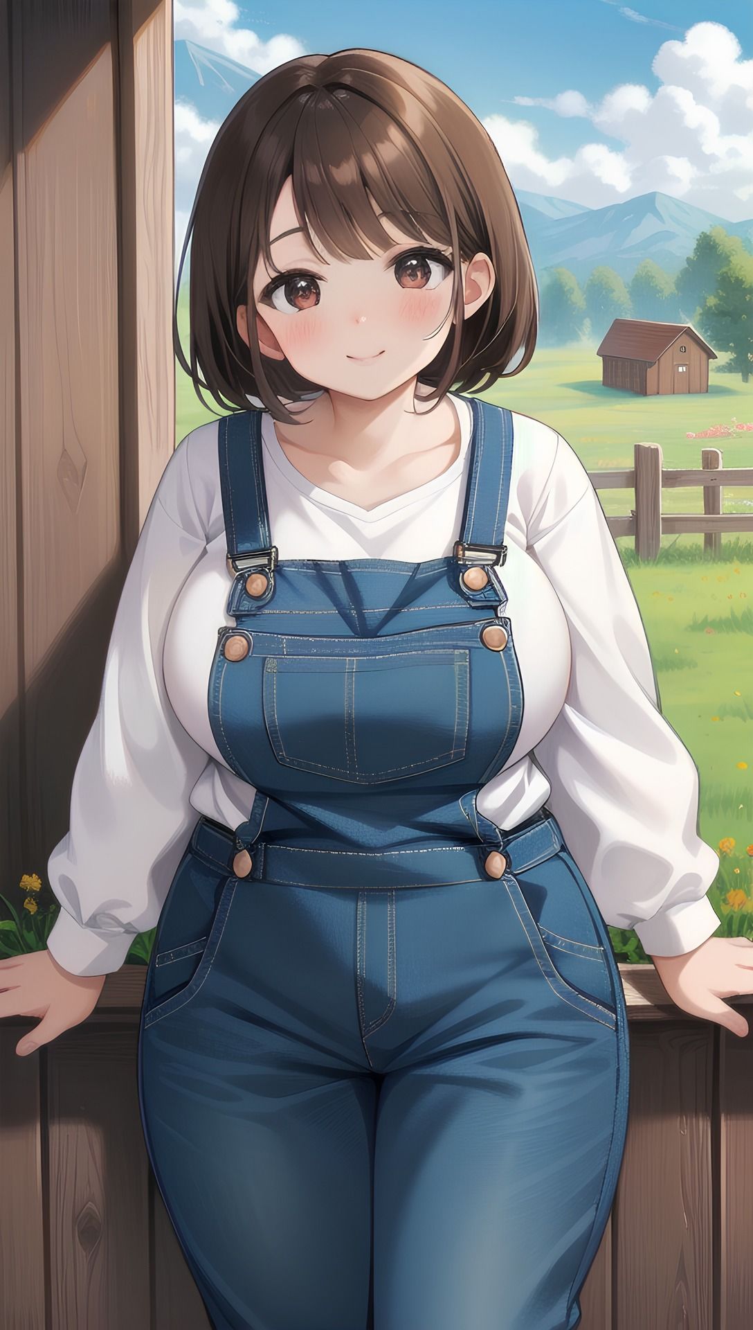 サンプル画像1:ぽっちゃり牧場娘(パイりあ) [d_459531]