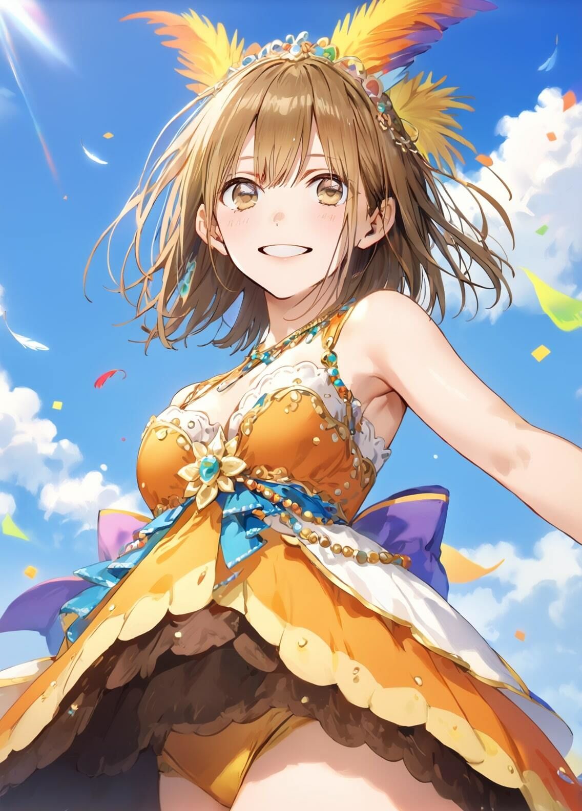 サンプル画像1:「アオのハコ」鹿野千夏 世界民族衣装写真集（全12種類313枚）(人の海) [d_459550]