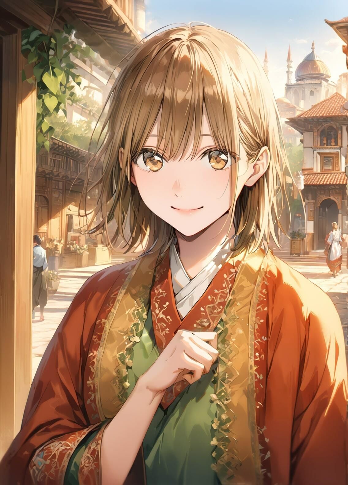 サンプル画像6:「アオのハコ」鹿野千夏 世界民族衣装写真集（全12種類313枚）(人の海) [d_459550]