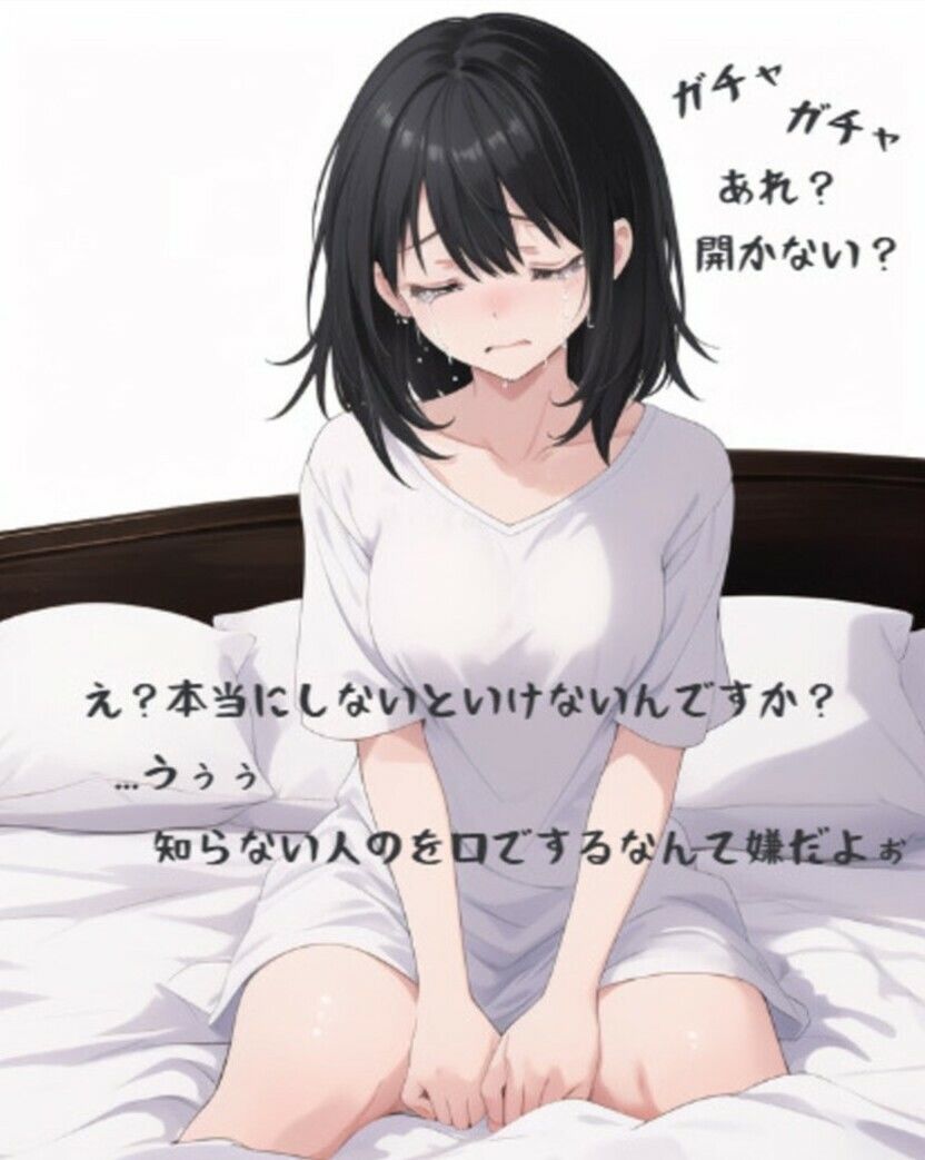 サンプル画像2:フェラで射精しないと出られない部屋_泣き顔黒髪女子大生編(ぬるぬる倶楽部) [d_459557]