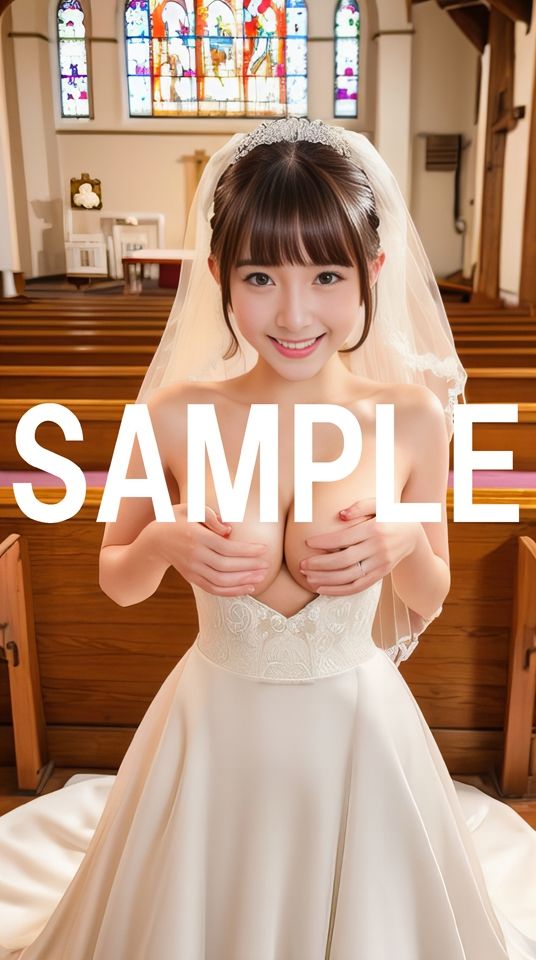 サンプル画像1:花嫁さんマンコ見せてください！(AI Art and Meditation) [d_459610]