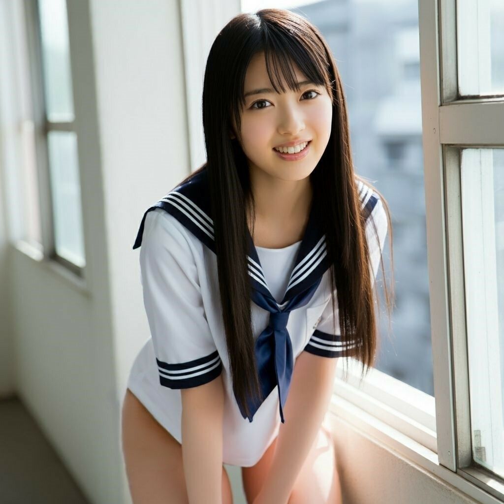 サンプル画像1:さわやかなセーラー服ヌード(もう限界) [d_459647]