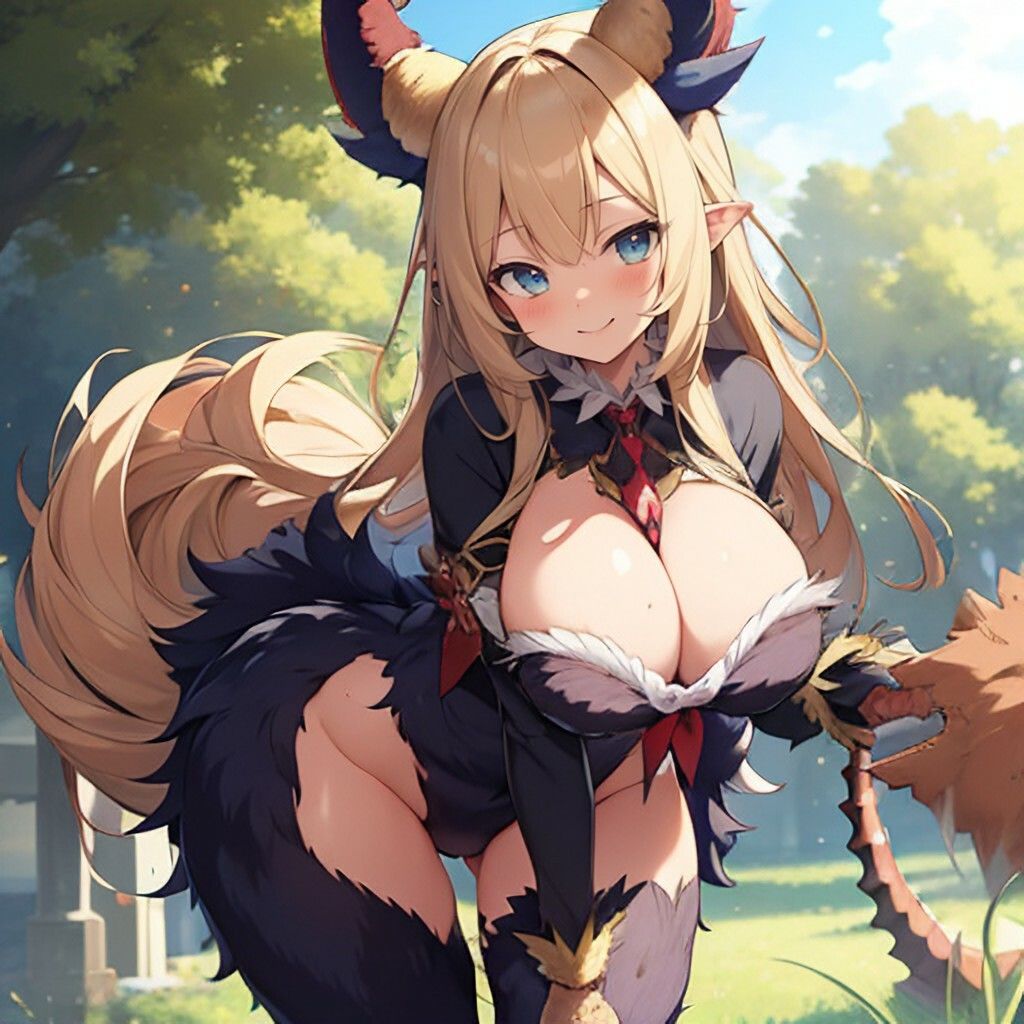 サンプル画像3:モンスター風美少女さん(ほげふが) [d_459724]