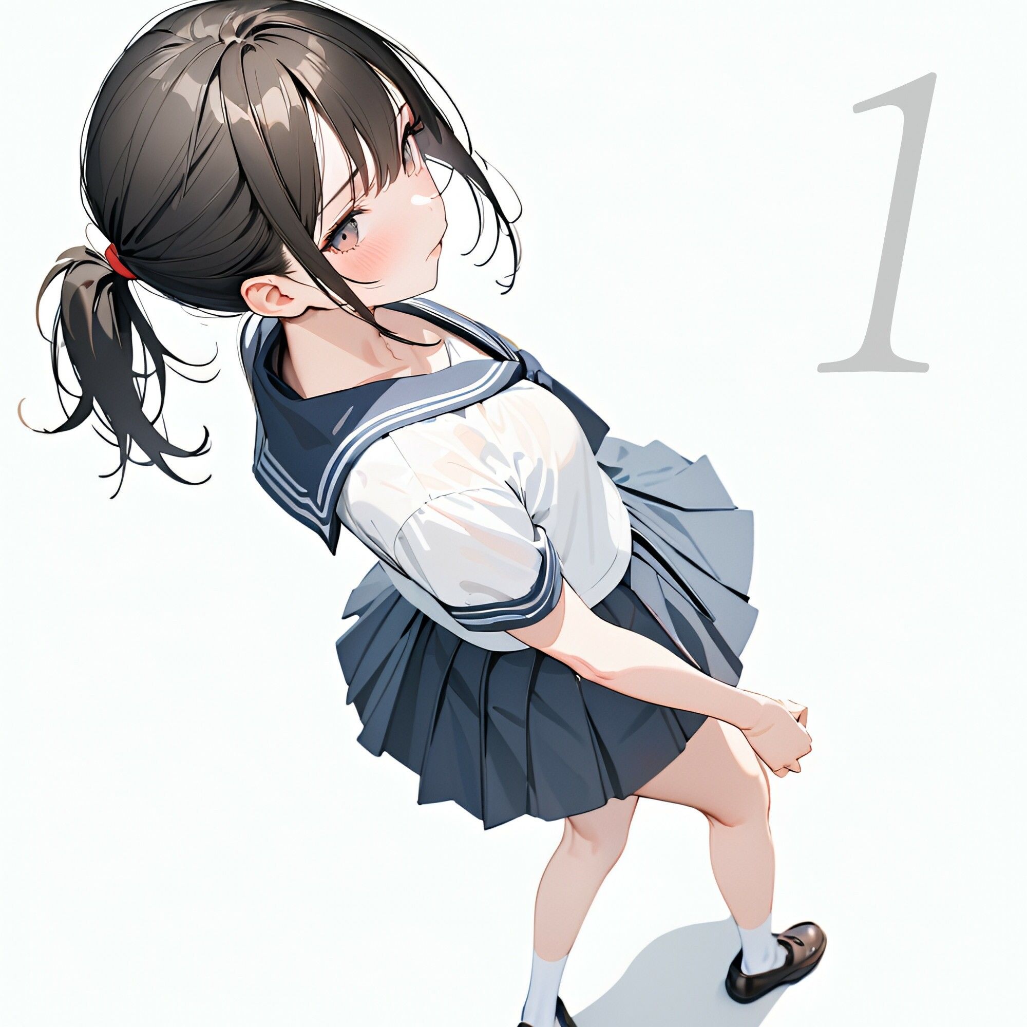 サンプル画像2:制服少女【着衣オナニー編】(電脳戯画) [d_459731]