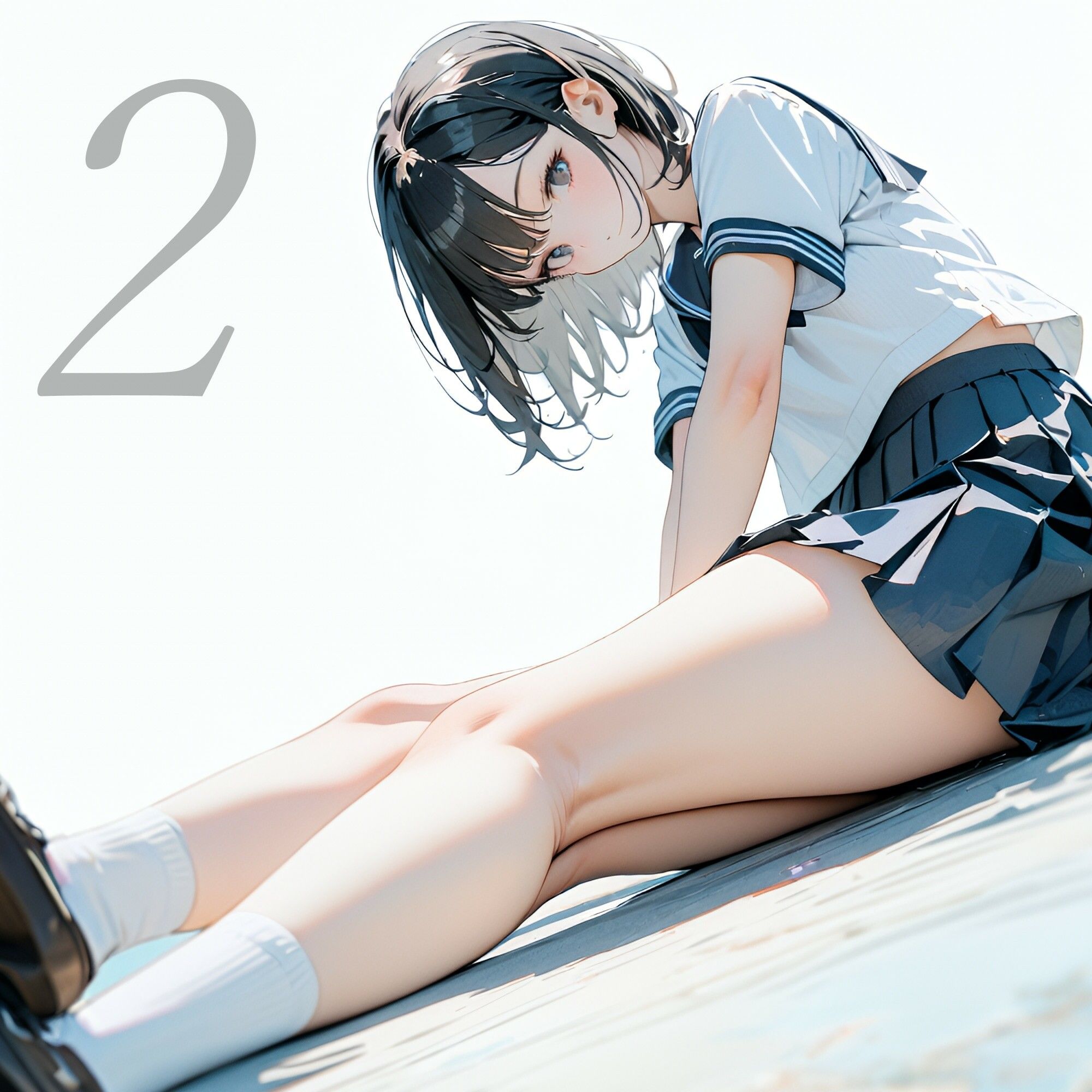 サンプル画像5:制服少女【着衣オナニー編】(電脳戯画) [d_459731]