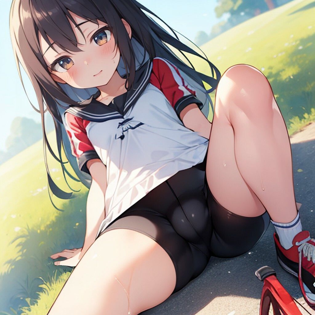 サンプル画像2:スパッツ風美少女さん(ほげふが) [d_459745]