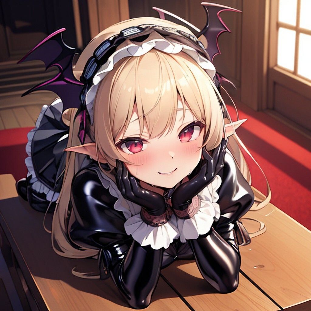 サンプル画像3:ラテックスなゴスロリサキュバスさん(ほげふが) [d_459747]