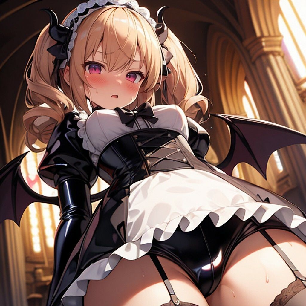 サンプル画像4:ラテックスなゴスロリサキュバスさん(ほげふが) [d_459747]