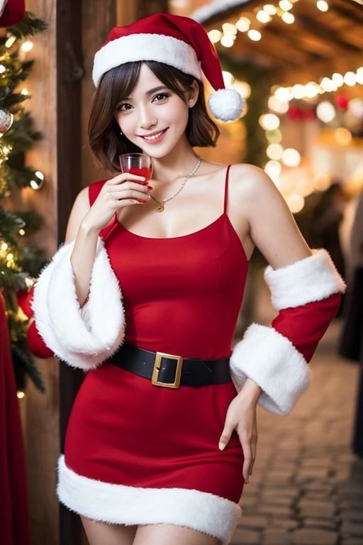 サンプル画像3:サンタコスプレ美女＃4(aigirlphoto) [d_459777]