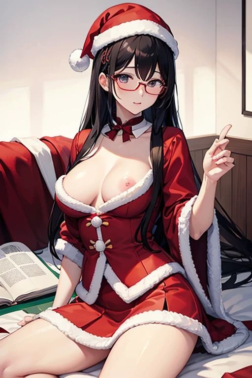 サンプル画像4:可愛いサンタクロース＃4(AIGirlPhoto-4) [d_459784]