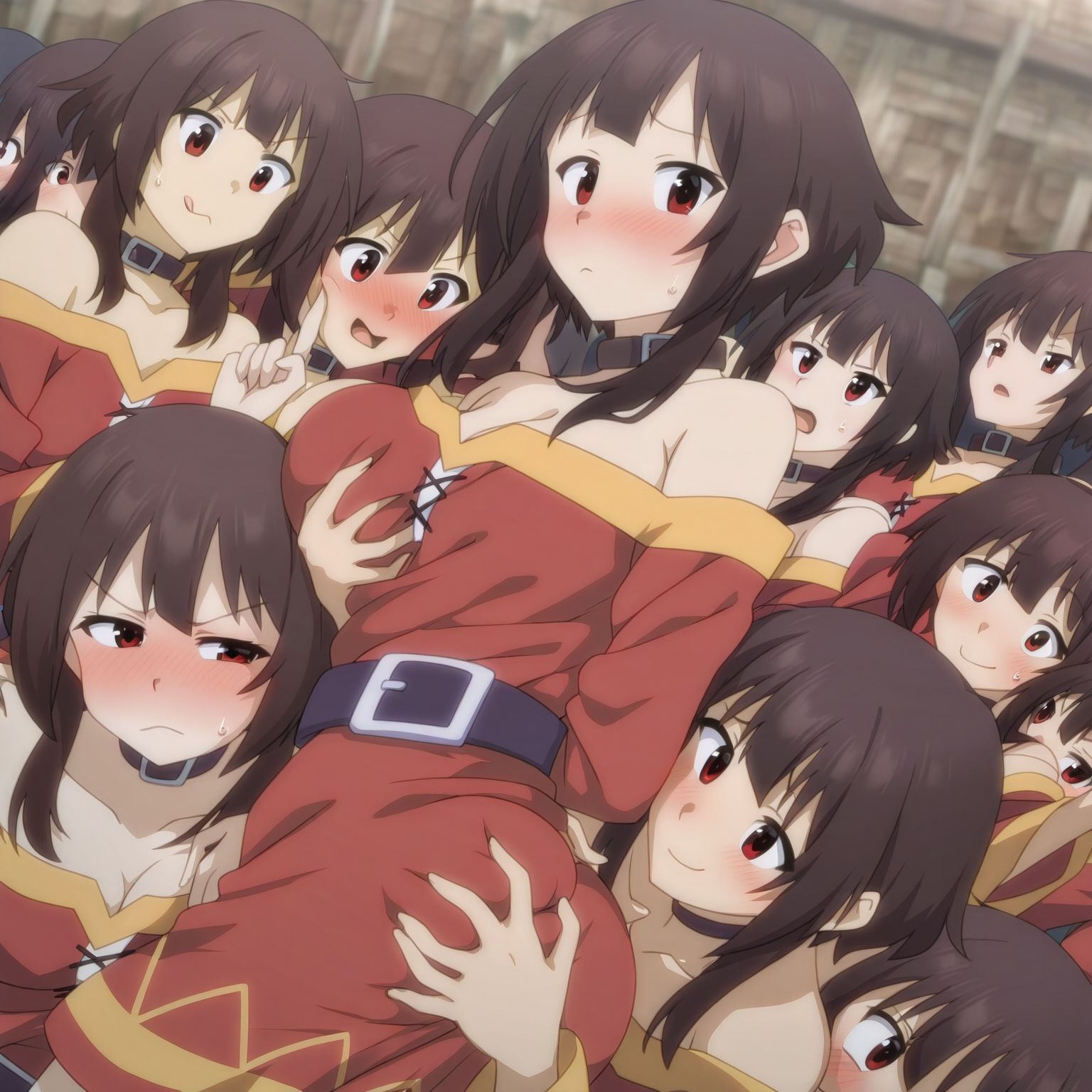 サンプル画像6:自分同士でエッチしまくり！嫁分身画像まとめ【美樹さ○か・め〇みん・宵〇・し○のこ】(グレニンジャジャ) [d_459871]