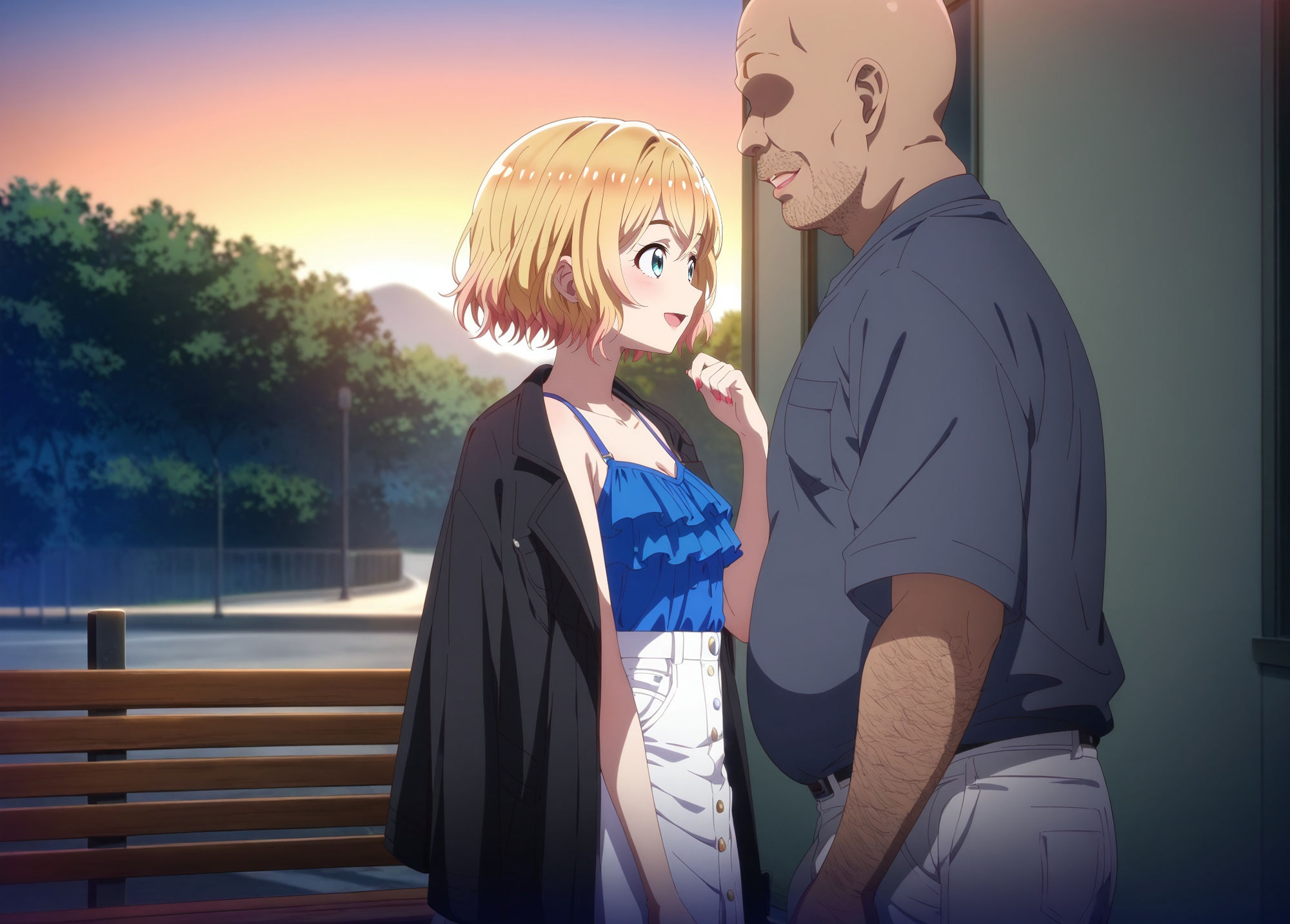 サンプル画像3:素人美少女とリモコンローターお散歩 街中の路上でビクビク震えてイキまくってしまう女子大生(絵心あいのAI生成アトリエ) [d_459881]