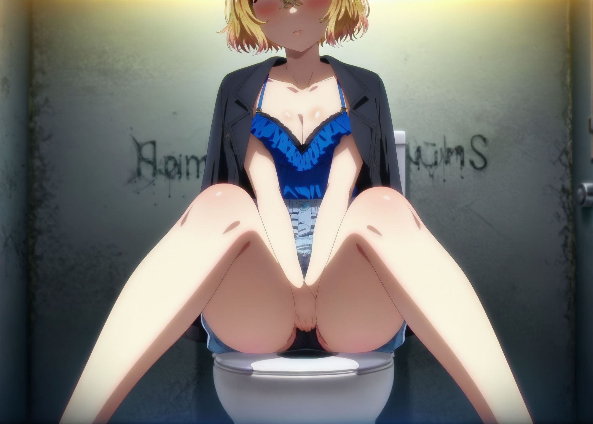 サンプル画像4:素人美少女とリモコンローターお散歩 街中の路上でビクビク震えてイキまくってしまう女子大生(絵心あいのAI生成アトリエ) [d_459881]