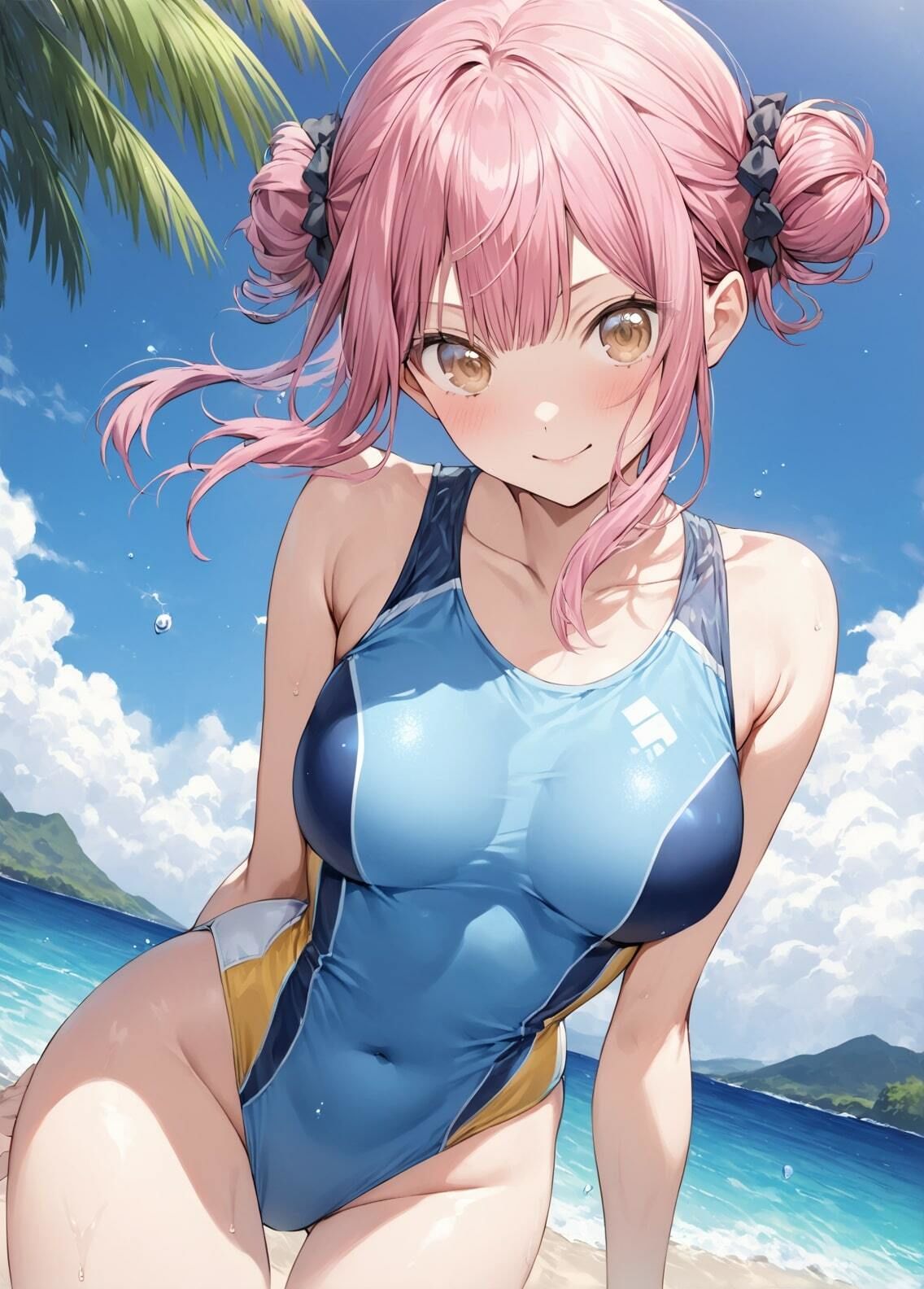 サンプル画像2:「アオのハコ」蝶野雛 水着写真集（全17種類420枚）(人の海) [d_459954]