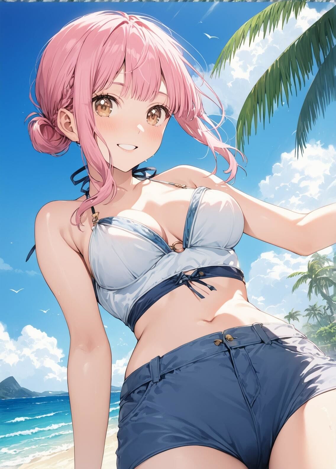 サンプル画像4:「アオのハコ」蝶野雛 水着写真集（全17種類420枚）(人の海) [d_459954]