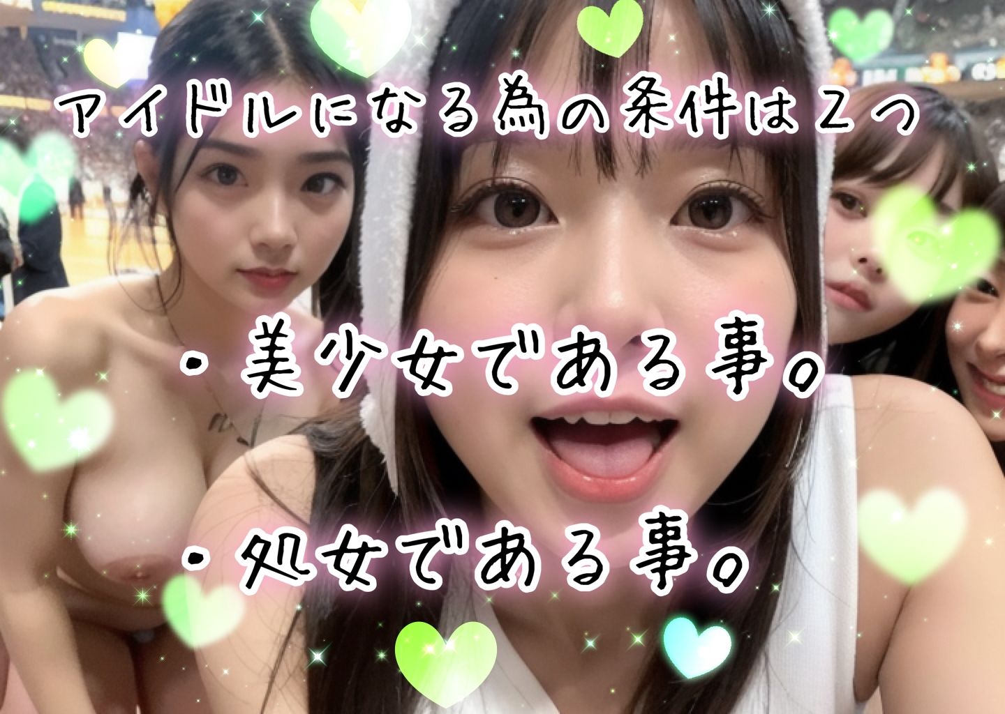 サンプル画像4:全国の超アイドル級美少女J◯集結！いいなりハーレム性ペット化計画！〜全員の処女は僕が美味しくいただきました〜(店長の裏の顔) [d_460030]